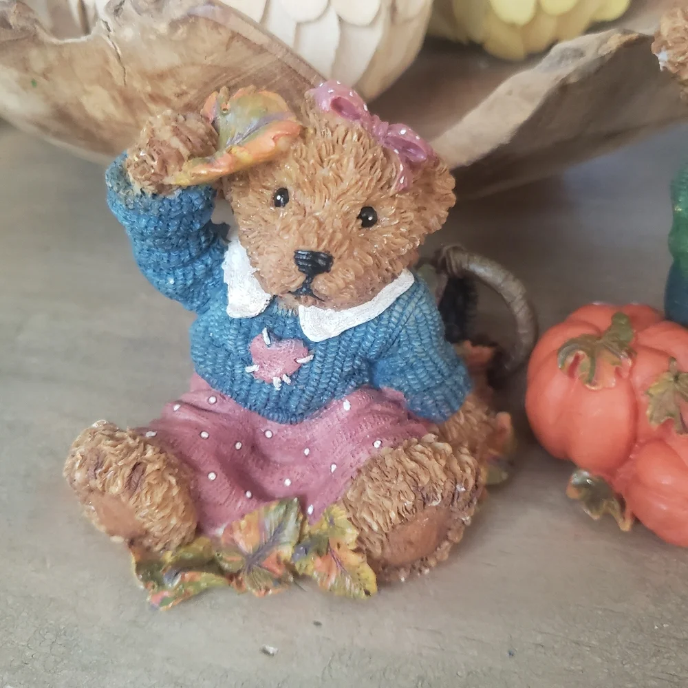 Vintage Home Interiors 1999 Fall Thank You Bears